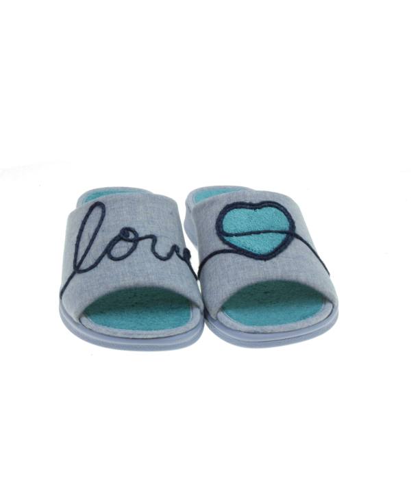 Zapatilla de casa corazon