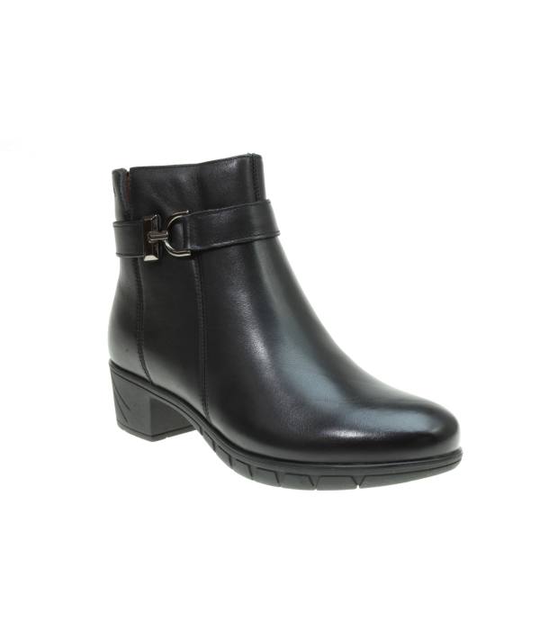 Botin de tacon bajo con adorno de pulsera al tobillo