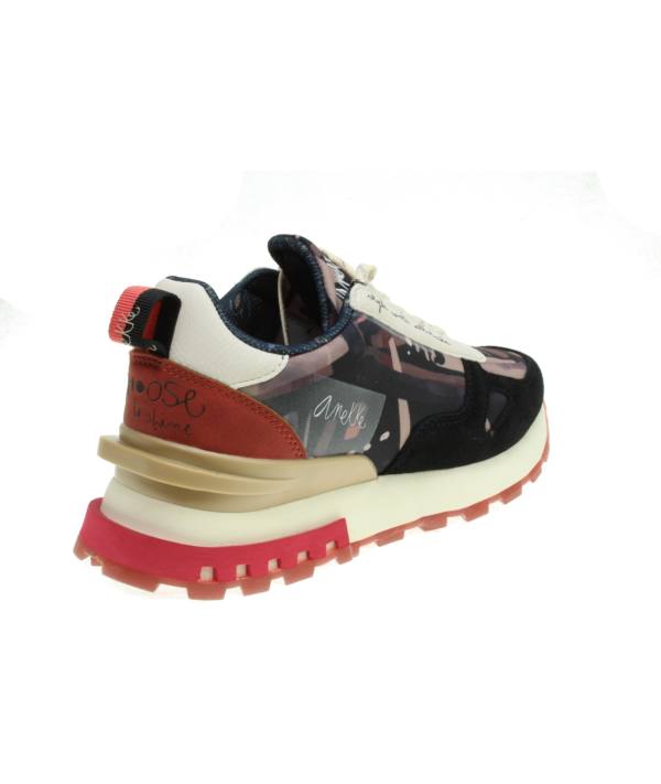 Sneakers multicolor con piso combinado