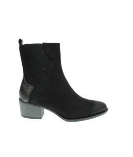 Botin de cremallera en bamara con elastico lateral