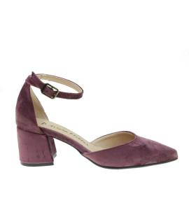 Zapato punta talon con pulsera en terciopelo