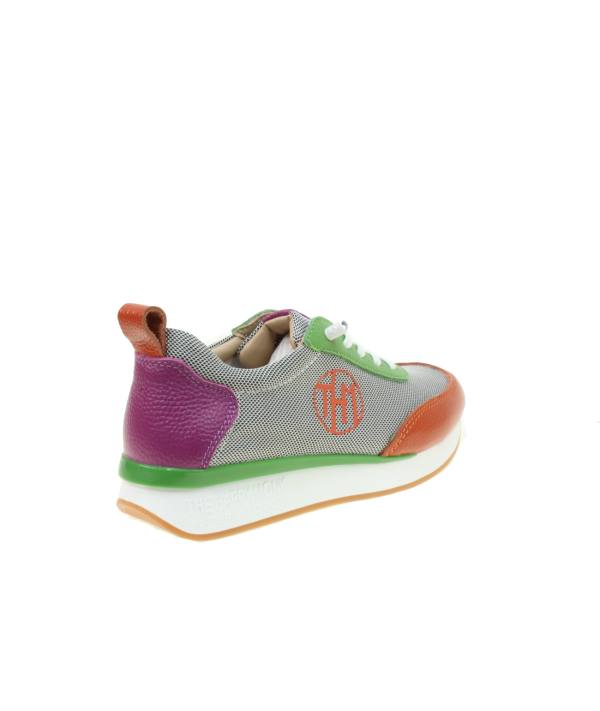 Sneaker en rejilla combinado en colores