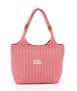 Tote en neopreno a rayas