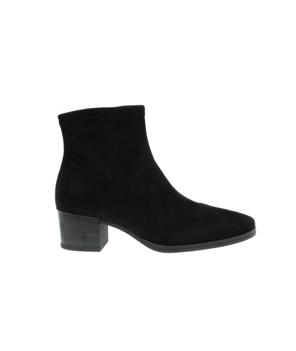 Botin en licra elastica con tacon bajo ideal para cualquier pie