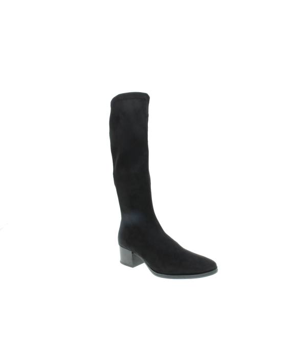 Bota en licra elastica con tacon bajo ideal para cualquier pie