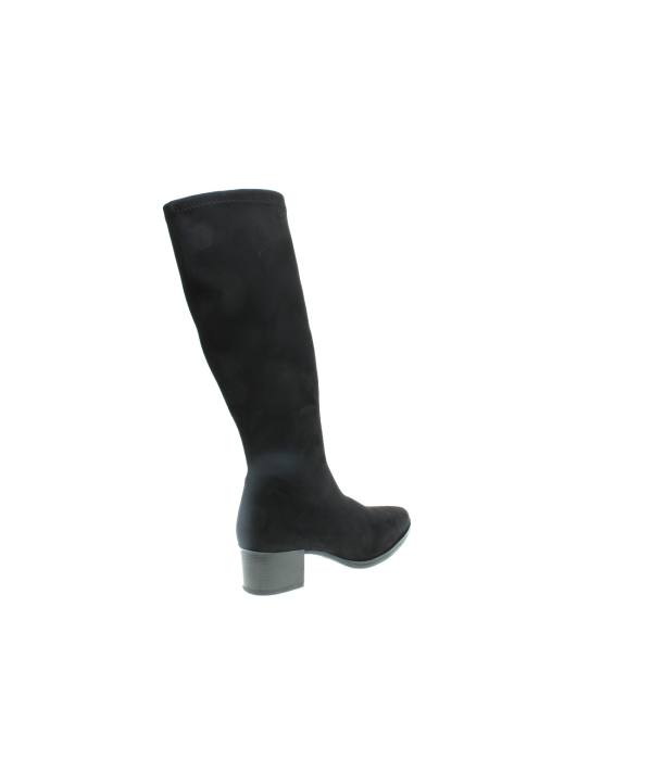 Bota en licra elastica con tacon bajo ideal para cualquier pie