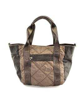 Bolso shopper combinado con asas con letras