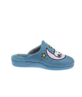 Zapatilla de casa Snoopy durmiendo en la luna